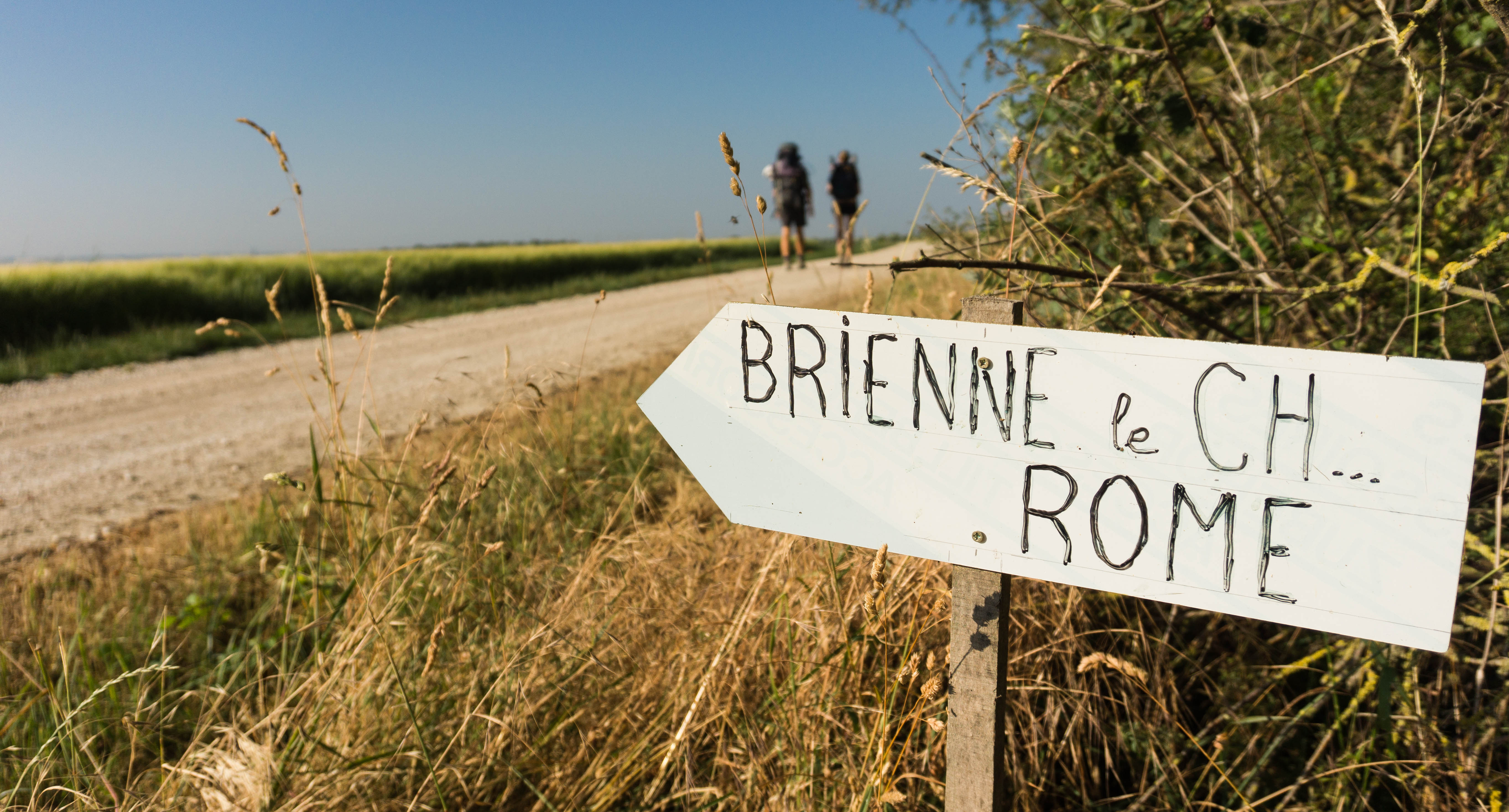 One month of walking past signposts, including to Rome on the Via Francigena