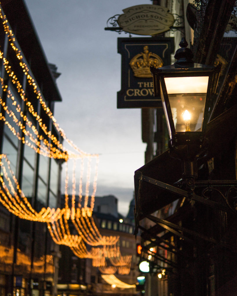 London Christmas lights walk