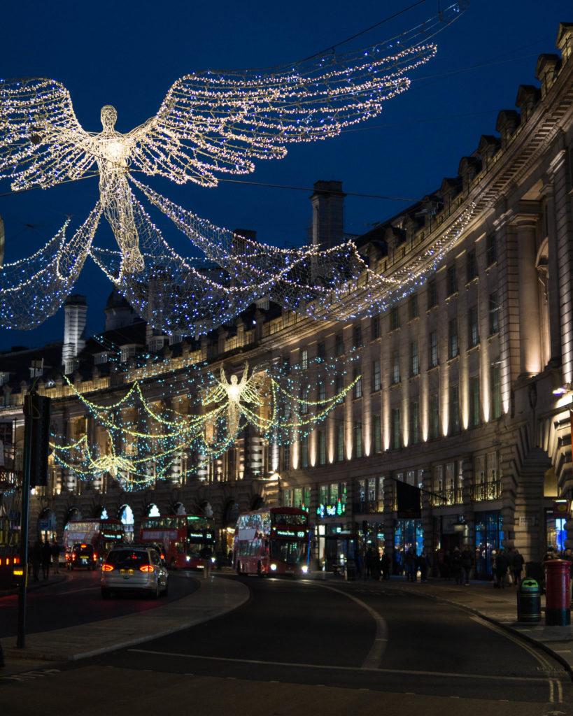 London Christmas lights walk