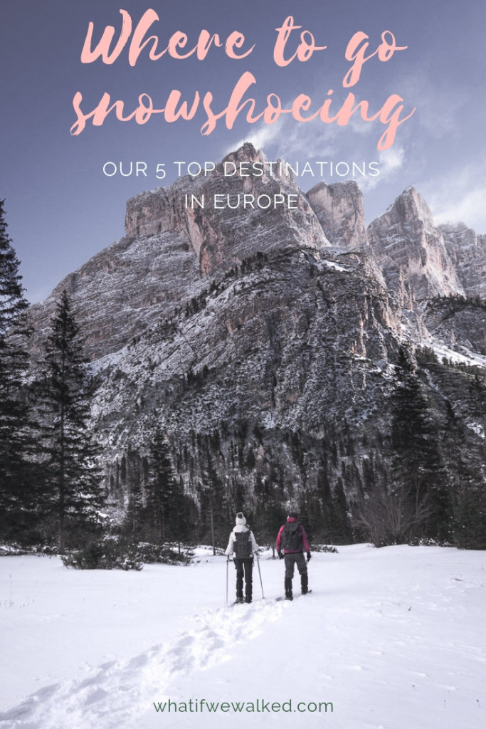 Where to go snowshoeing in Europe