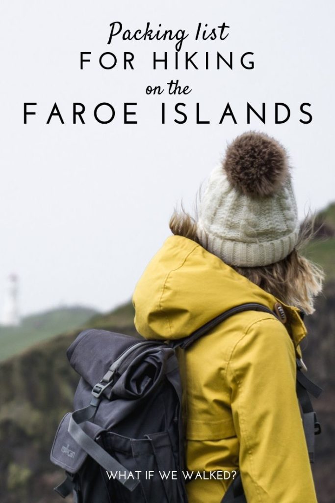 PIN for what to pack for hiking on the Faroe Islands