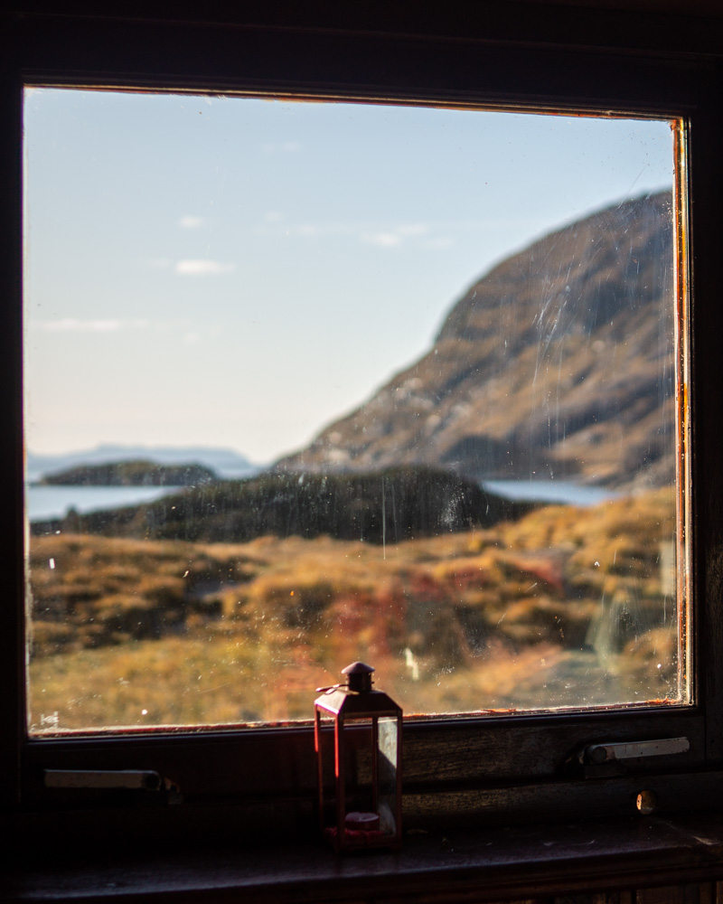 View from within the Loch Coruisk Memorial Hut